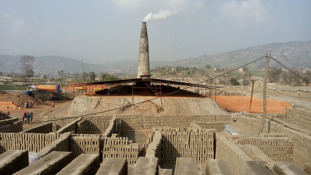 A brick kiln in the Kathmandu Valley. Industrial emissions are on the rise.