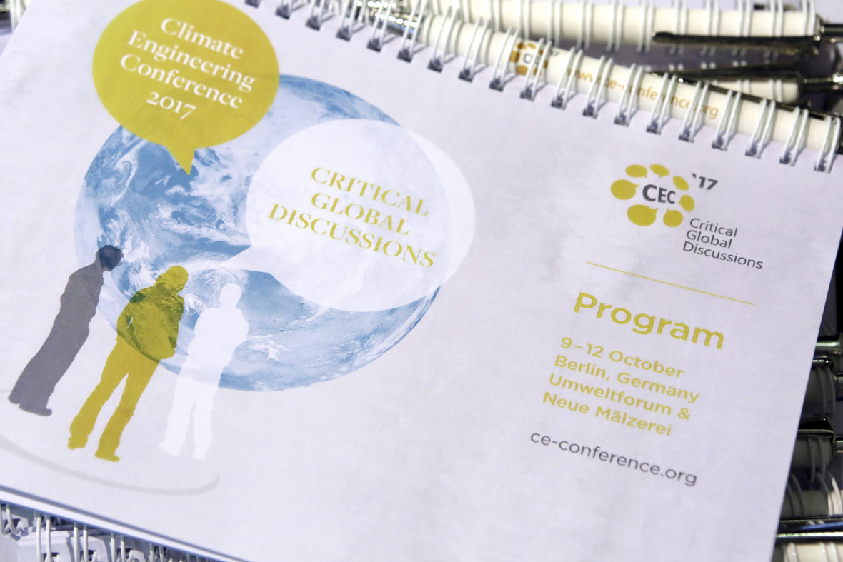 Programm der Climate Engineering Conference 2017