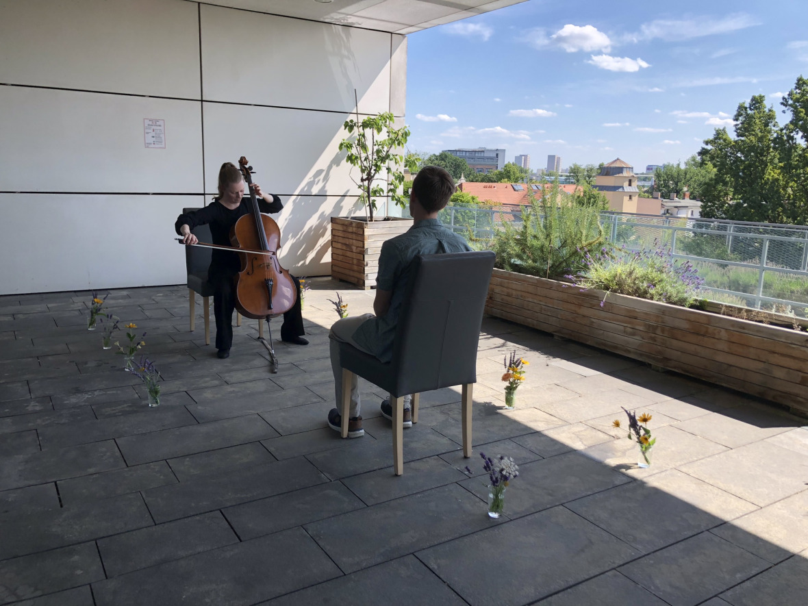 Face the Music Orchester nachhaltig weiterentwickeln Dachterrasse