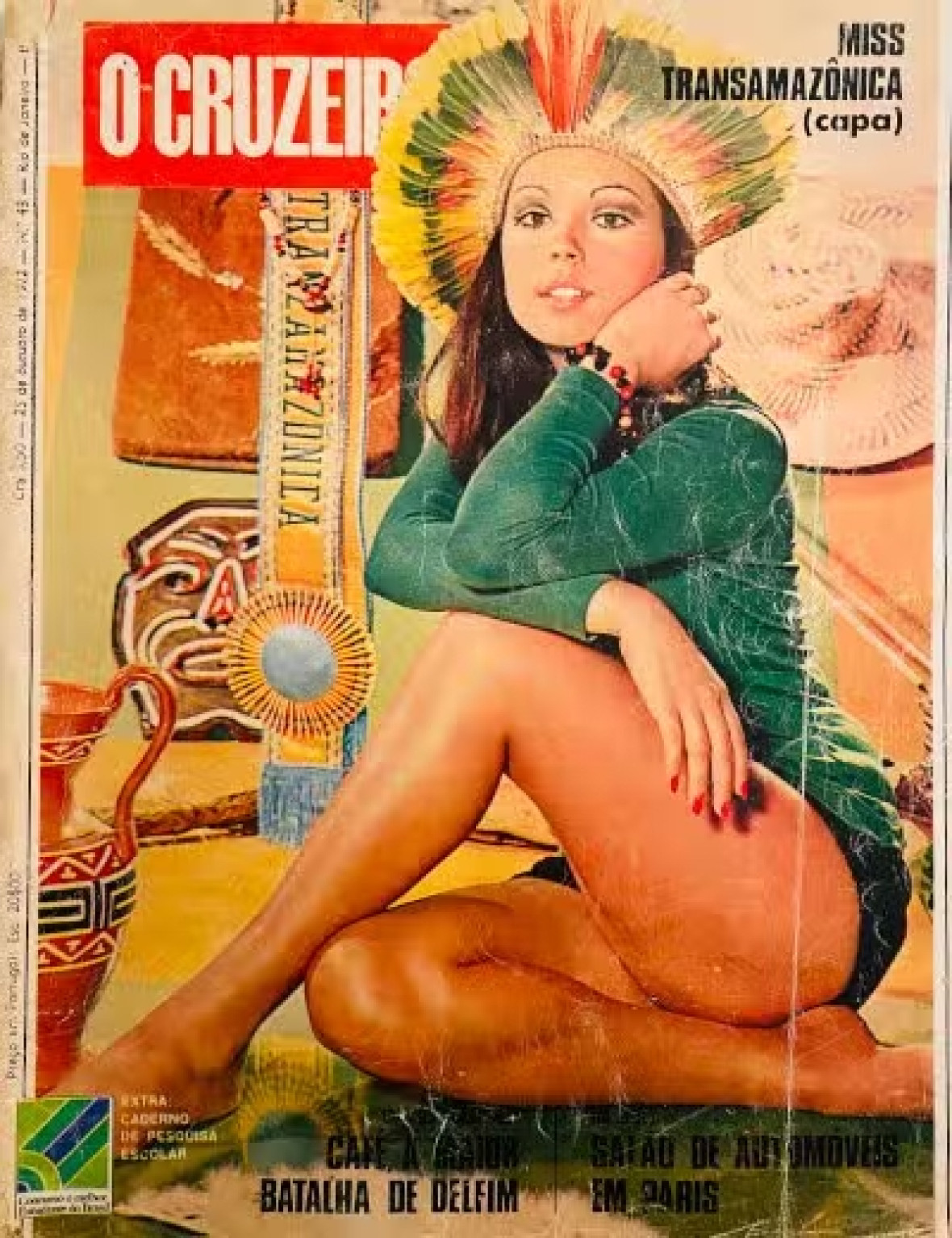 “Miss Transamazônica": Cover der Zeitschrift O Cruzeiro, 1972.