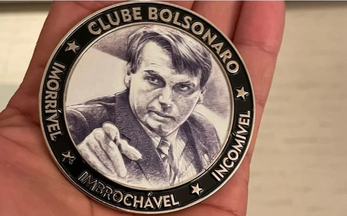Die Medaille des "Clube Bolsonaro".