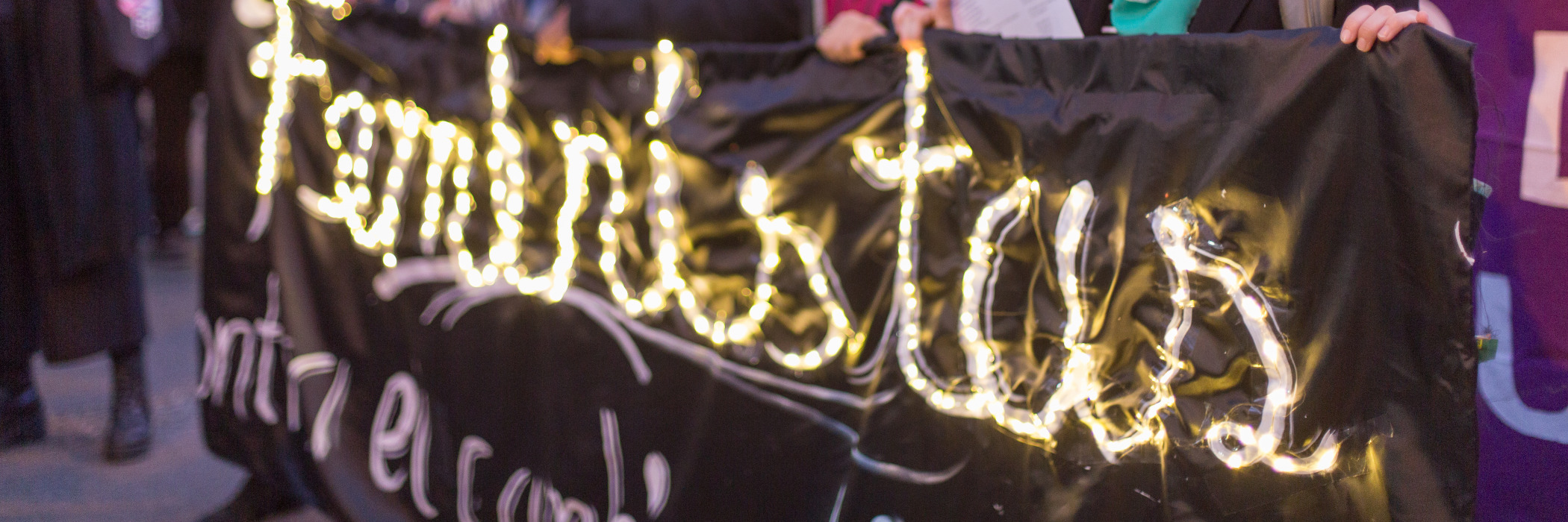Frauen-Demo Klimagerechtigkeit Geschlechtergerechtigkeit COP25.