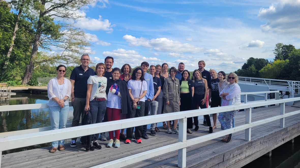 RIFS-Fellows bei einem Retreat im Berliner Ortsteil Schmöckwitz, September 2023.